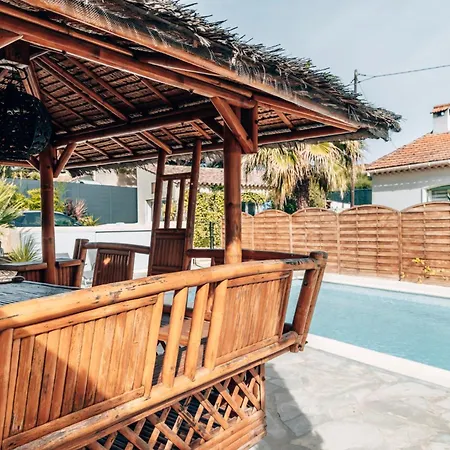 Holiday home Reve D'azur En Bord De Mer, Avec Piscine Partagee, Parking Barbecue, Draps Inclus A La Nartelle *