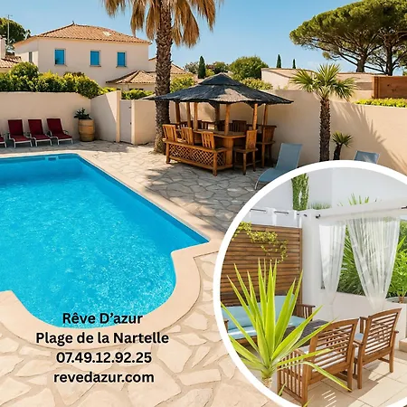 De La Nartelle- 20m2- Piscine Partagee - Parking - Bbq -calme & Detente Au Reve D'azur A Quelques Pas De La *