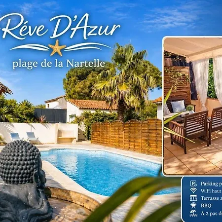 De La Nartelle- 20m2- Piscine Partagée - Parking - Bbq -calme&détente Au Rêve D'azur à Quelques Pas De La Plage- Check-in 20h Maximum *